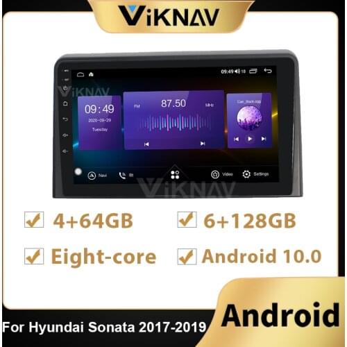 128G Android auto DVD stereo GPS navigation Head Unit For Hyundai Sonata 2017 2018 2019 in Dash Radio Multimedia Video Player