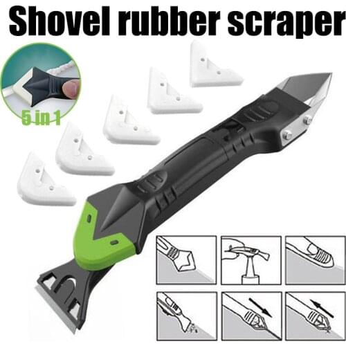 5 in1 Silicone Remover Sealant Smooth Scraper Floor Mould Removal Caulk Finisher Grout Kit Tools Hand Tools Set Accessories