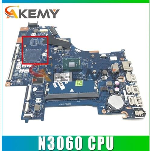 AKemy Laptop motherboard For HP Pavillion 15-BS Core SR2KN Celeron N3060 Mainboard 924753-601 LA-E811P
