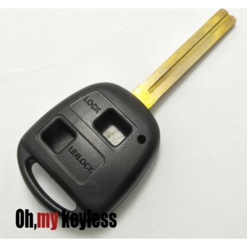 Car key shell for lexus remote control key case 2/3 button toy40 blade fob for Lexus RX GS IS ES GX
