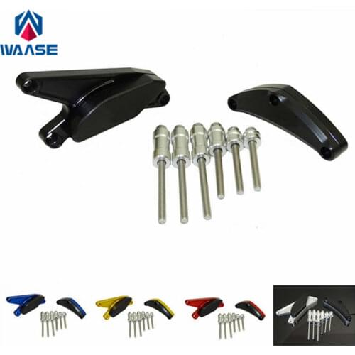Waase For Suzuki GSXR 600 750 GSXR600 GSXR750 2006 2007 2008 2009 2010 Left & Right Engine Crash Pads Frame Sliders Protector