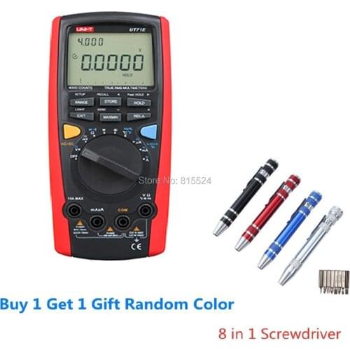 Smart LCD Digital Multimeter True RMS Auto Range Multimeter UNI-T UT71E Multimeter USB Data Transmission Tester Analyzing Tool