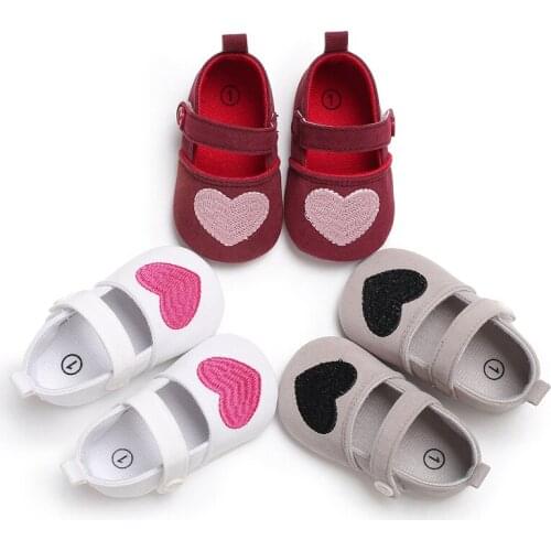 2019 Autumn Spring Fashion New Lovely cotton Soft Bottom Baby Girl Princess Shoes 0-18M baby First Walkers shoes