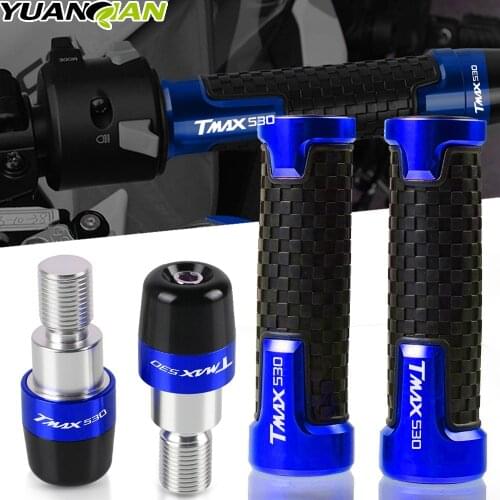 For YAMAHA TMAX530 TMAX 530 2001-2018 2017 7/8"22MM CNC Motorcycle knobs Anti-Skid scooter Handle ends Grips Bar Hand Handlebar