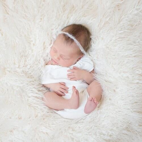 D&J New Baby Rompers Lovely Infant Jumpsuit Lotus leaf Sleeve Boys Girls Baby Clothes for Newborn Photography Props