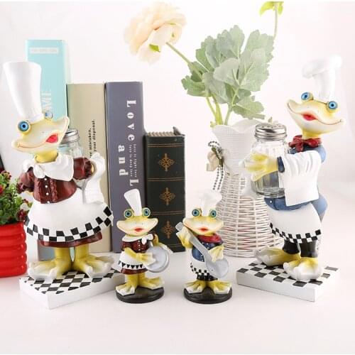 Korean resin crafts a family of four seasonings frog chef furnishing bedroom home decoration gifts wholesale drop shipping