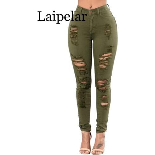 Laipelar Womens Ripped Jeans