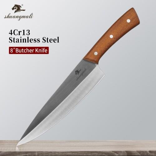 Utility Butcher Knife 4Cr13 Stainless Steel Kitchen Cleaver Knives Home Cooking Cutter Vegetable Slicing Meat Butcher Chef Knife