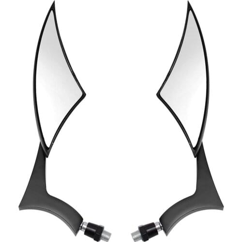 Motorcycle One Pair Universal Teardrop Custom Rear View Mirrors For Harley Dyna Street Bob Cruiser Chopper