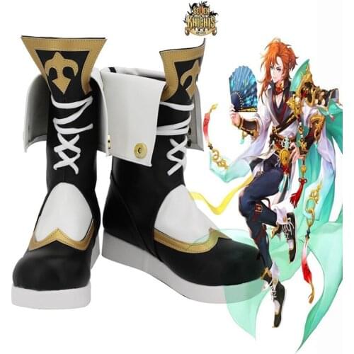 Seven Knights Weird Fairy Sage Aarang Cosplay Boots Shoes Custom Made Any Size