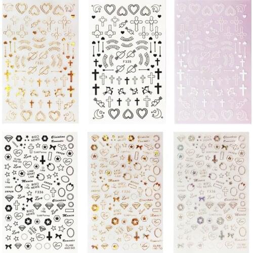 Wholesale Nail Art Sticker DIY Decal Fashion Mixed Style Nails Decoration Tools Manicure Salon Stickers