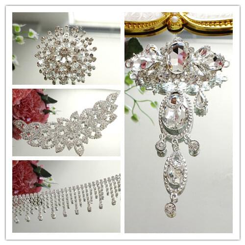 Wedding dress decorative Glass drill Rhinestone patch for Full dress Headdress Belly dance costumes Belt