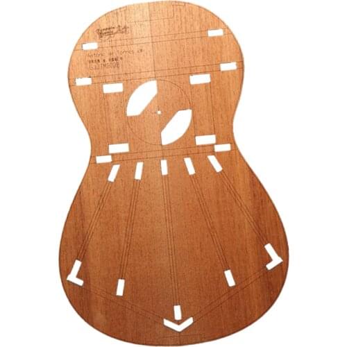 Solid Classical Guitar Body Layout Templates for Torres 2 (Wood) for Luthier