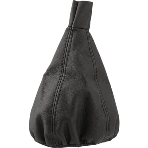 Universal Gear Head Dust Cover Faux Leather Vehicle Shift Collar Knob Boot