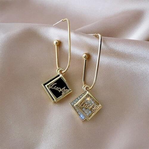 Drop Earrings for women Asymmetric love earrings Female For Women Fashion Modern Jewelry Party Earrings