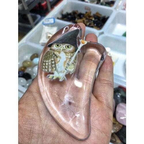 High quality synthetic resin scraping plate surface cosmetic special face horn scraping plate massage stick for female