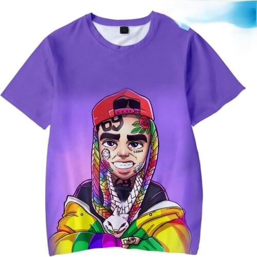 Funny Children T Shirt 6ix9ine Tshirt 2020 6ix9ine New Fashion Albume Gooba 3D Spring/summer Short Sleeve Boy Girl and Kids