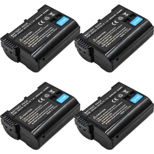 EN-EL15 EN EL15 ENEL15 EL15A Batteries LCD Dual USB Charger for Nikon D600 D610 D600E D800 D800E D810 D7000 D7100 d750 V1