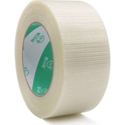 1PCS / volumes high strength transparent grid type, glass fiber reinforced plastic waterproof and wear-resistant adhesive tape