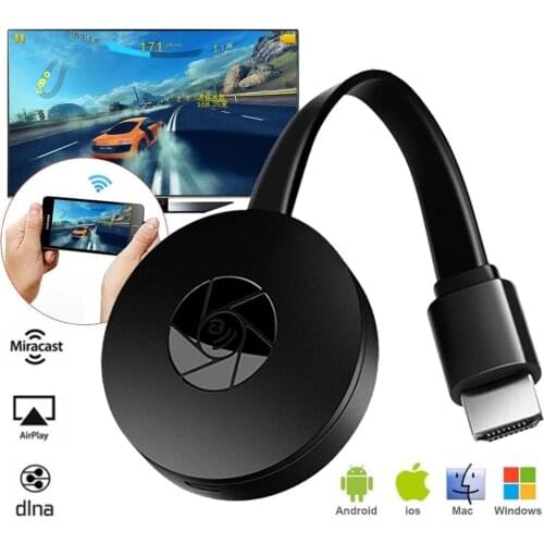 1080P HD TV Stick Wireless WiFi Display TV Dongle Receiver HDMI-compatible 2.4G WiFi Airplay Media Streamer Adapter Media