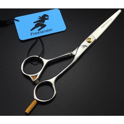 5.5 inch 440c titanium hairdressing scissors sliver hair scissors barber cutting haircut sharp hair cutting scissors