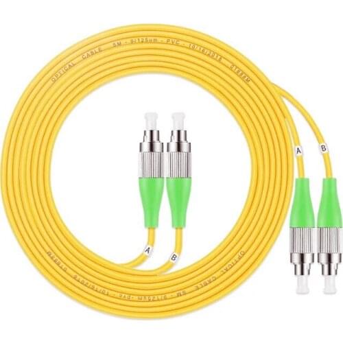 5PCS/lot FC/APC-FC/APC Fiber Optic Patch Cord Single Mode Optical Cable SM Single Mode Fiber Optic Jumper Patch Cord FTTH