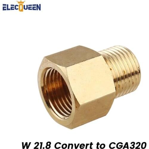 CO2 Thread Adapter CGA320 Thread to W21.8 Adapters Cylinders for CO2 Tank Bottle