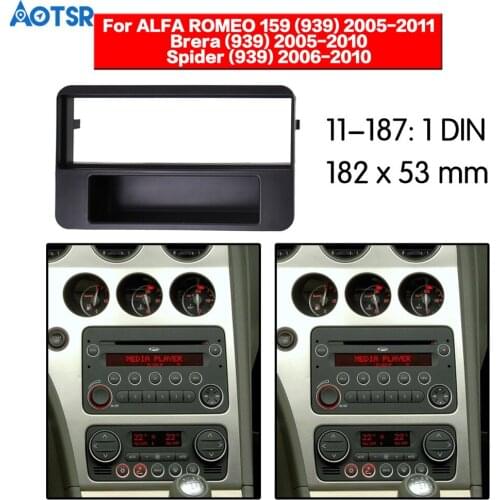 Car Radio Fascia frame For ALFA ROMEO 159 (939) Brera (939) Spider (939) Dash Facia Panel Stereo Audio Bezel dash Mount CD trim