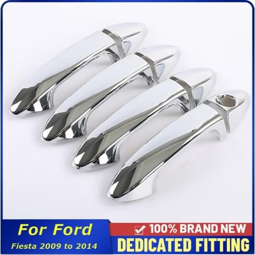 Auto Parts Door Handle Cover Trims Frame Exterior Decoration For Ford Fiesta 2009 2010 2011 2012 2013 2014