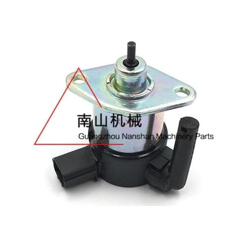 Free shipping for Kubota engine 17208 flameout switch 12V Daewoo Doosan DX70 flameout solenoid valve excavator accessories