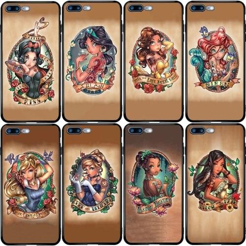 Cover Case for Samsung Note 8 9 10 20 S6 S7 S8 S9 S10 S20 FE S10E S11E Lite Plus Ultra Edge Princess Art