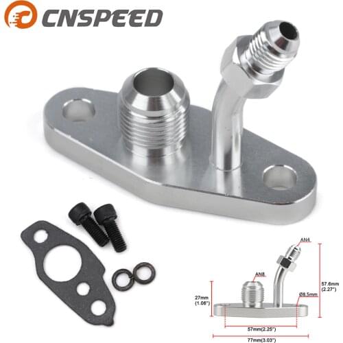 Turbo Oil Return Feed & Drain Flange For TOYOTA CT20 CT26 4AN 8AN (M8 x 1.25mm) YC101626