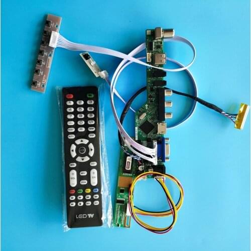 Kit for B170PW03 Monitor Controller Board Display TV VGA HDMI USB 30pin 1 lamps 1440x900 Panel Remote AV Screen Audio LED LVDS