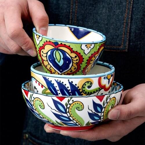 Creative Ceramic Bowl Nice Soup Bowl Net Red Tableware Ins Bowl