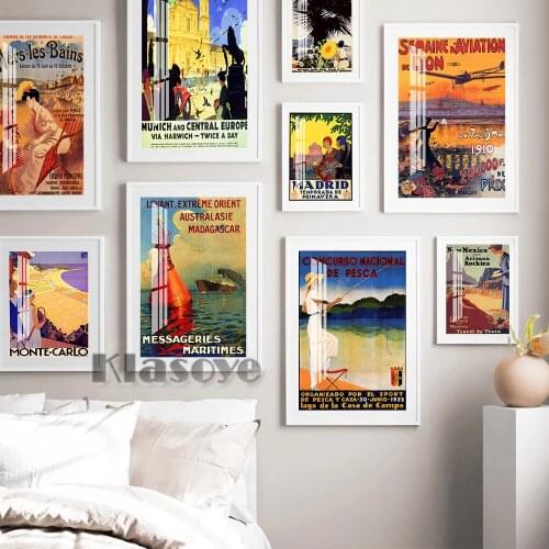 Lyon Aviation Week Air Show Planes Hot Balloon Airship France Travel Vintage Poster Wall Art Canvas Print Home Decor Painting