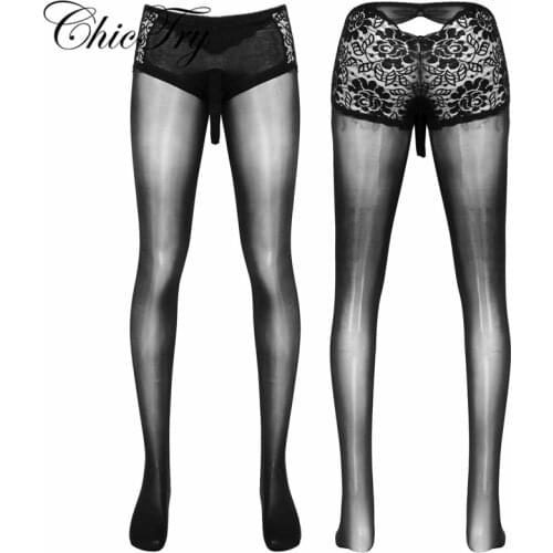 Mens Exotic Socks See Through Fishnet Sheer Elastic Waist Closed Toes Tight Leggings Stretchy Pantyhose Stockings Sexy Sleepwear