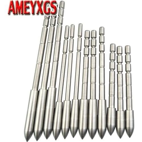 6/12pcs Archery Arrowhead ID 4.2mm Carbon Arrow Insert Broadhead Target Points Hunting Shooting Accessory