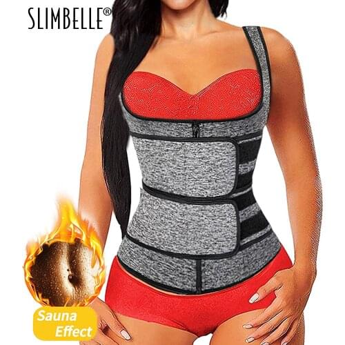 Neoprene Sweat Vest for Women Waist Trainer Vest Adjustable Workout Body Shaper with Double Zipper for Sauna Suit Shapwear