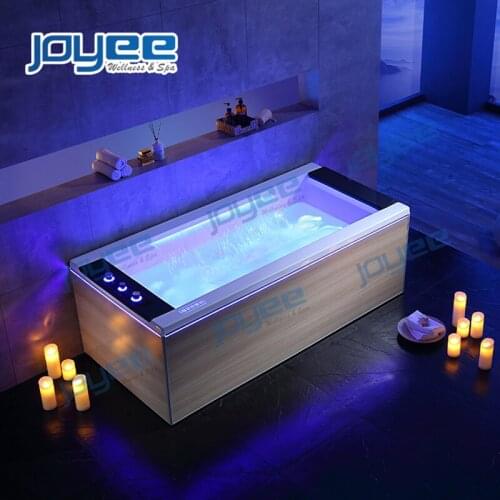 JOYEE New Arrival European 1.9M One Person Freestanding Portable Massage Jet Whirlpool Bathtub for Adult with Jacuzzi Function