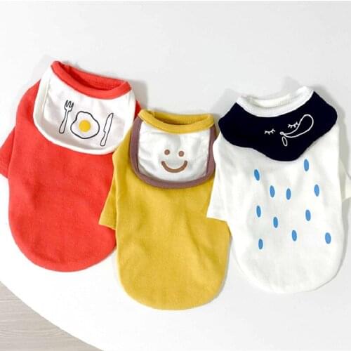Dog Pets Clothing Summer Cat T-shirt Puppy Costume Small Dog Apparel Yorkshire Pomeranian Poodle Bichon Schnauzer Dog Clothes XS