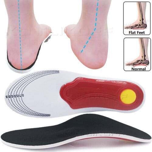 Premium Orthopedic Insoles Flat Feet Shoe Pads orthopedic Foot pain Insoles for Shoes Orthotic Gel High Arch Support Insoles