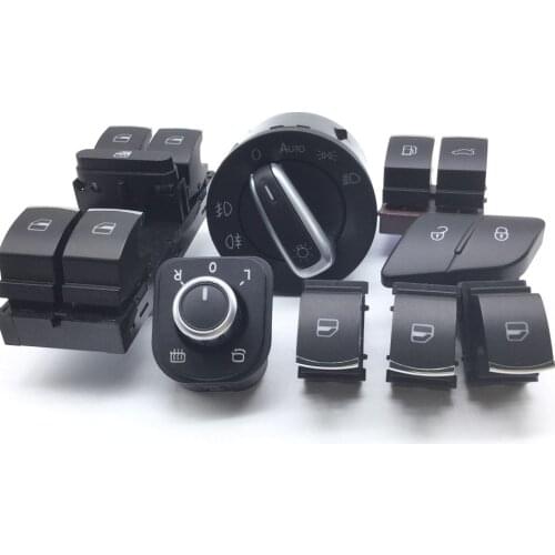 Lock/unlock tailgate & fuel flap Window headlight mirror switch for VW Passat b6/3c 35D959903 3C0962125B 5ND941431B 5ND959565A