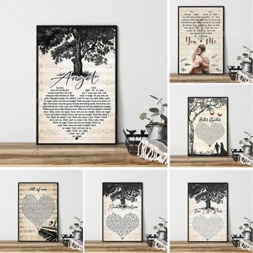 Better together lyrics poster, best gift ever, lyrics print, song lyrics poster, lyrics wall art, wall decoration, music