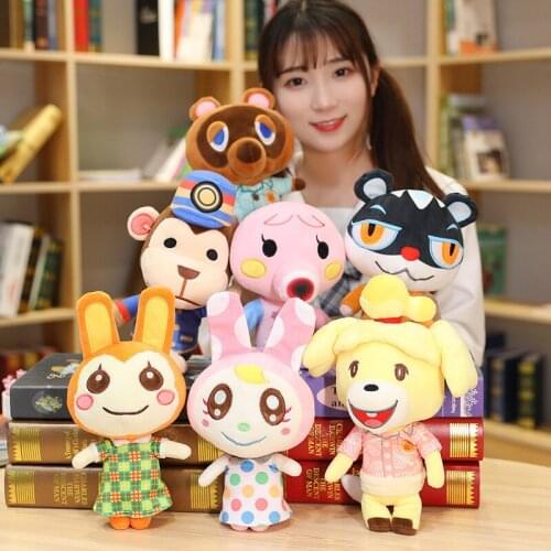 25-40cm Animal Crossing Plush Toy Cartoon Raymond Plush Doll Toys Soft Stuffed Isabelle Plush Toys for Kids Birthday Xmas Gifts