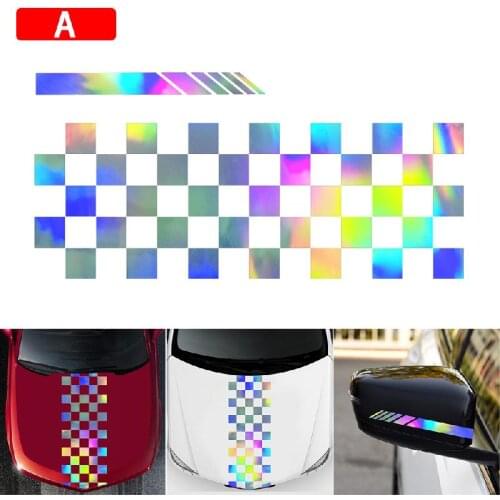 Universal Stripe Car Covers Vinyl Racing Sports Decal Head Car Sticker Accessories