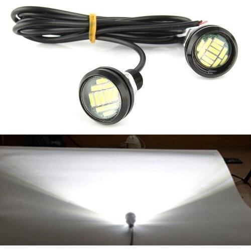 1 Pair/12V 15W DRL Backup Daytime Running LED Light Spotlighting Eagle Eye Car Lamp