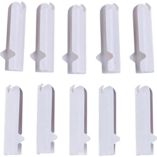 10PCS/lot White Shoe Lace Tips Replacement Head For Women Men Shoestrings Bullet Aglets Round For DIY Shoelaces Accessories