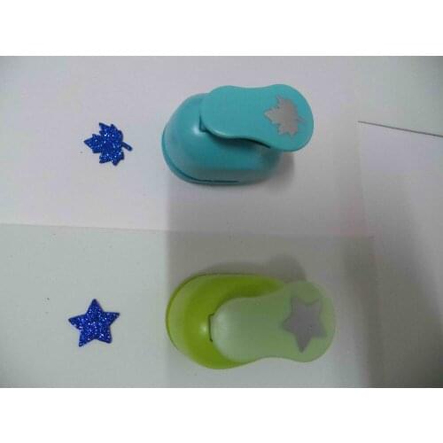 2pcs(2.5cm) maple and star shape craft punch set Punch Craft Scrapbooking school Paper Puncher eva hole punch free shipping