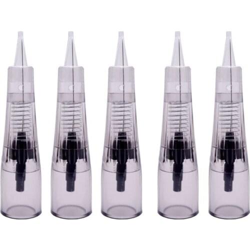30pcs Sterilized Tattoo Needle For Tattoo Machine Microblading Pen Tattooing For Eyebrows Lip Permanent MakeUp Ink Cartridges