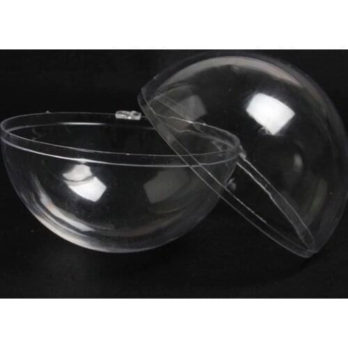 4/6/8cm Transparent Open Plastic Christmas Tress Decorations Ball Clear Bauble Ornament Gift Present Box Decoration Hot Sale